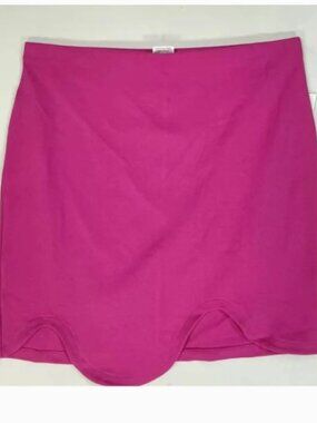 NWT Pink Sammy B for Target High-Rise Scuba A-Line, wavy structured skirt 4X